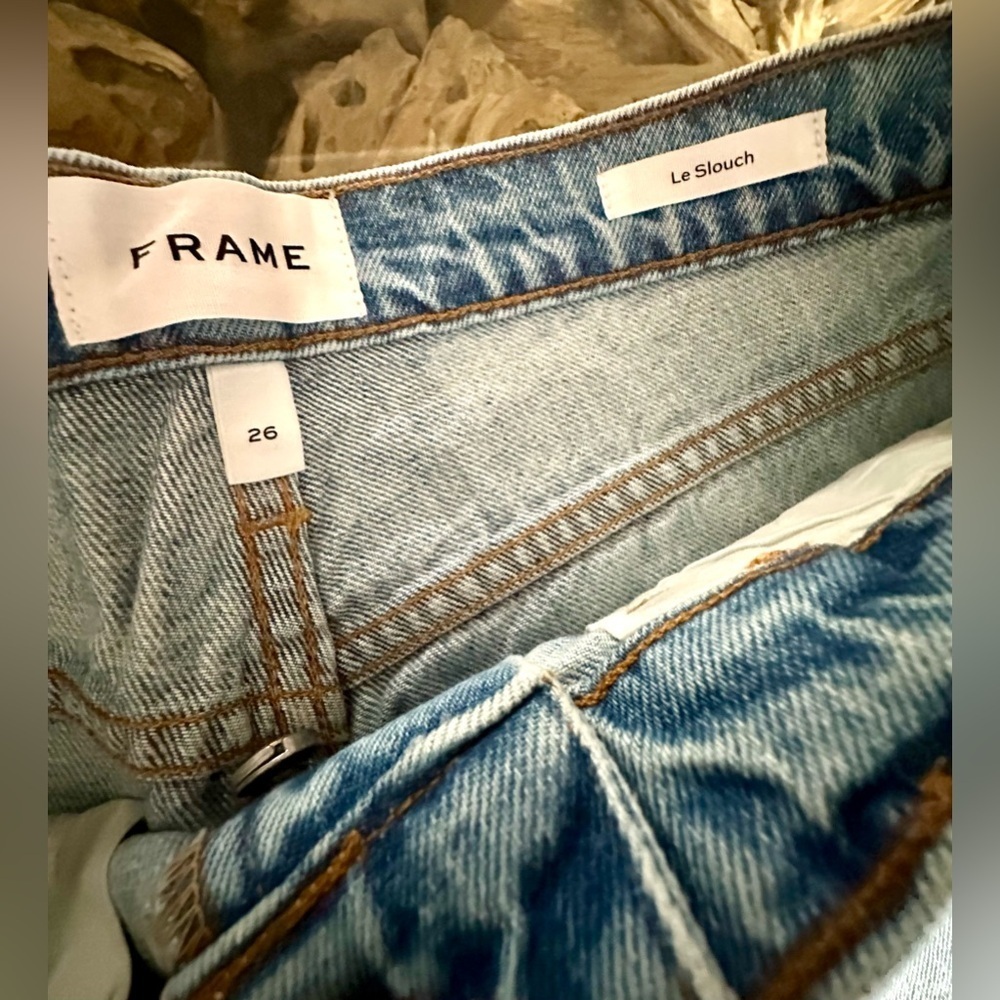 RARE FRAME NWT Le Slouch Biodegradable in Blue Jay Rips—26 - Picture 11 of 14